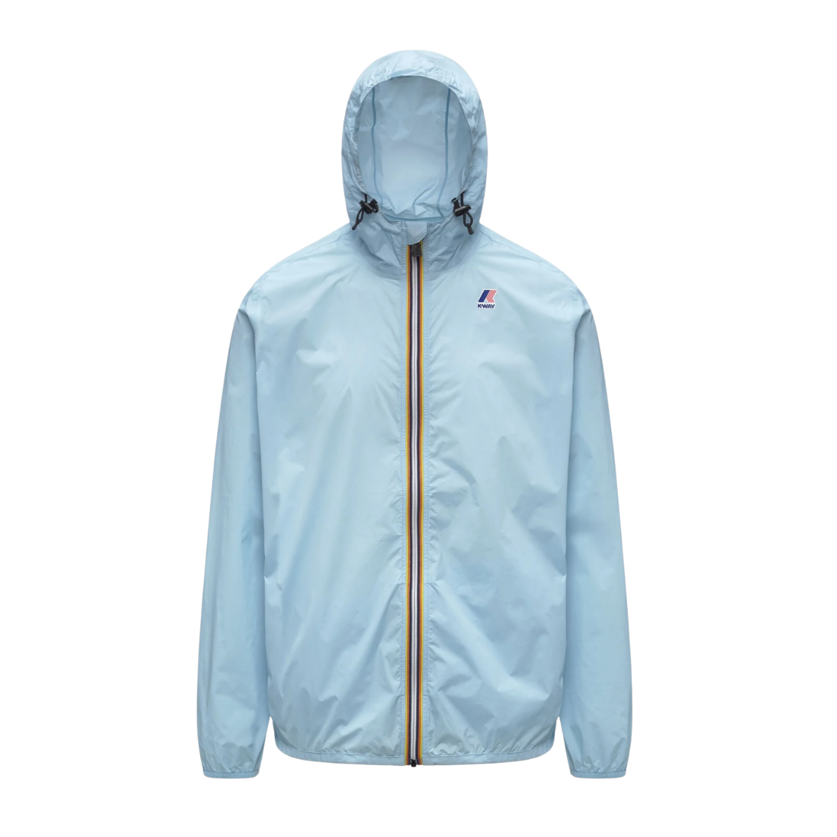 K-Way Le Vrai 4.0 Claude Giacca Antivento con Cappuccio Colore Azzurro
