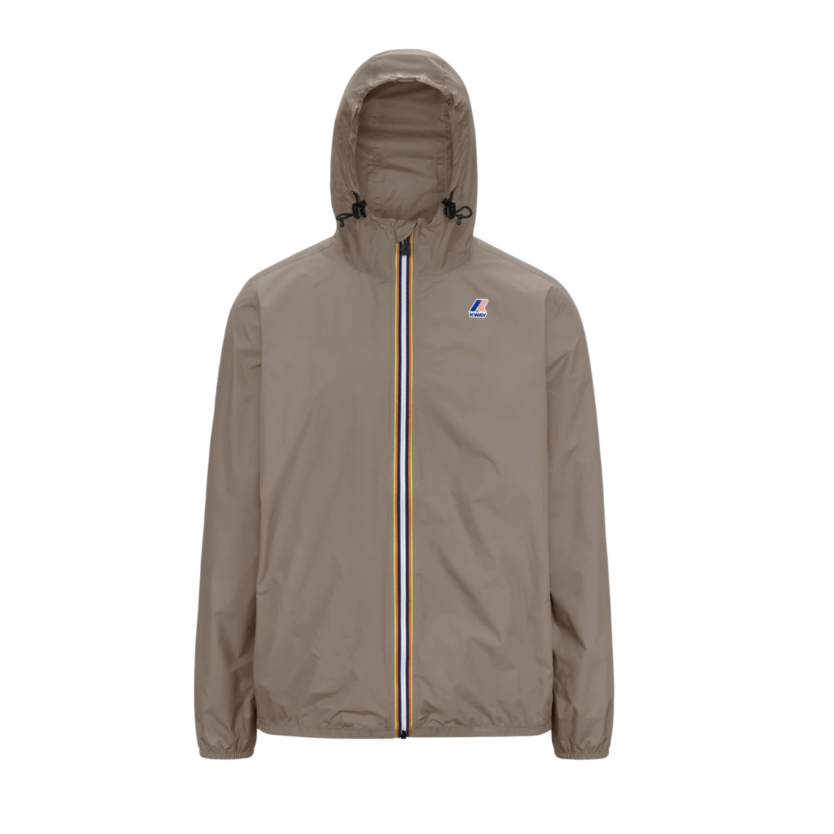 K-Way Le Vrai 4.0 Claude Giacca Antivento con Cappuccio Colore Beige Taupe