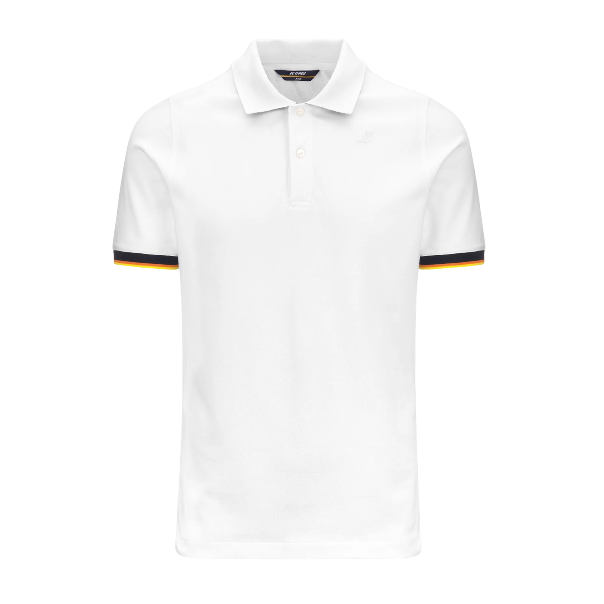 K-Way Polo Vincent Pique Slim Colore Bianco
