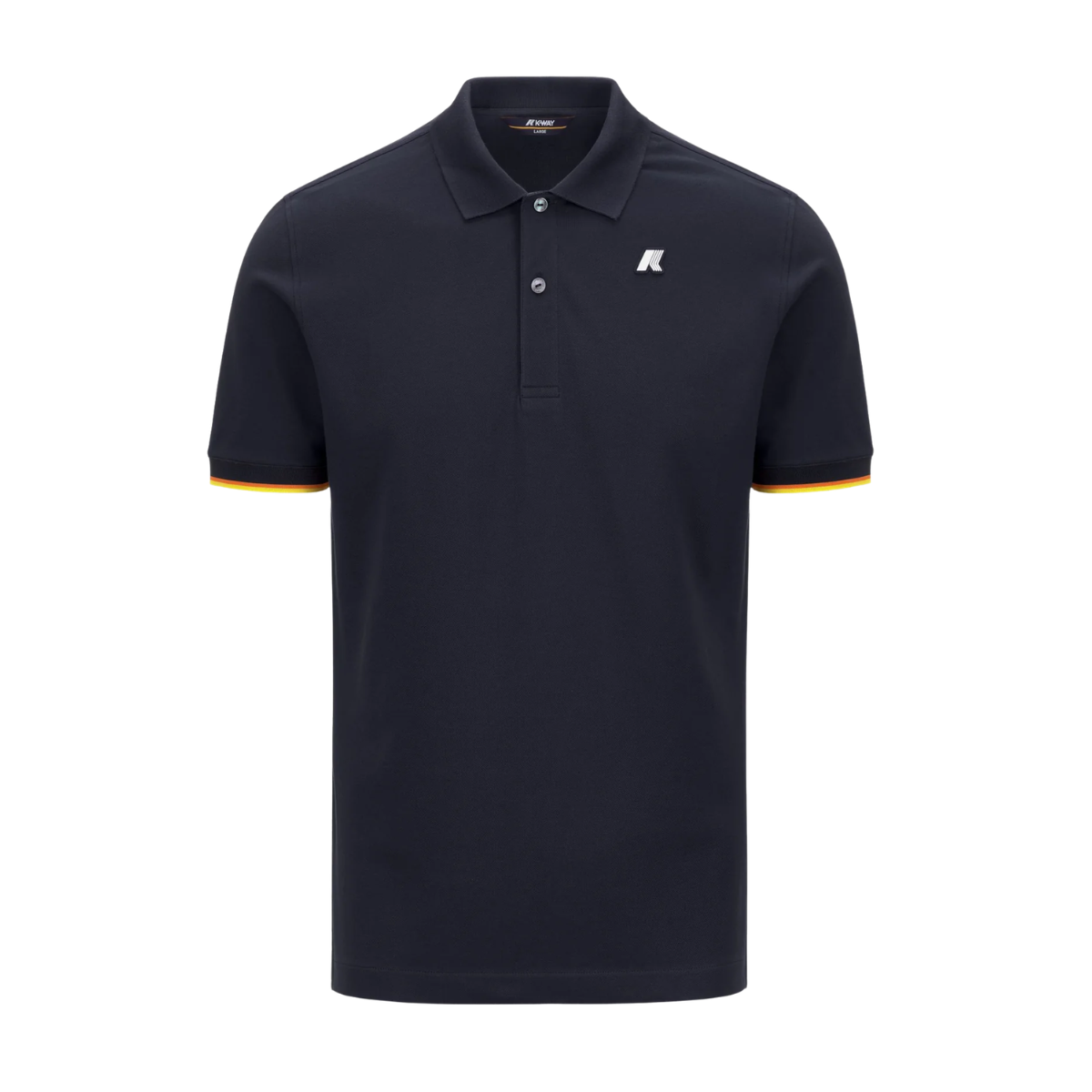 K-Way Polo Vincent Pique Slim Colore Blu