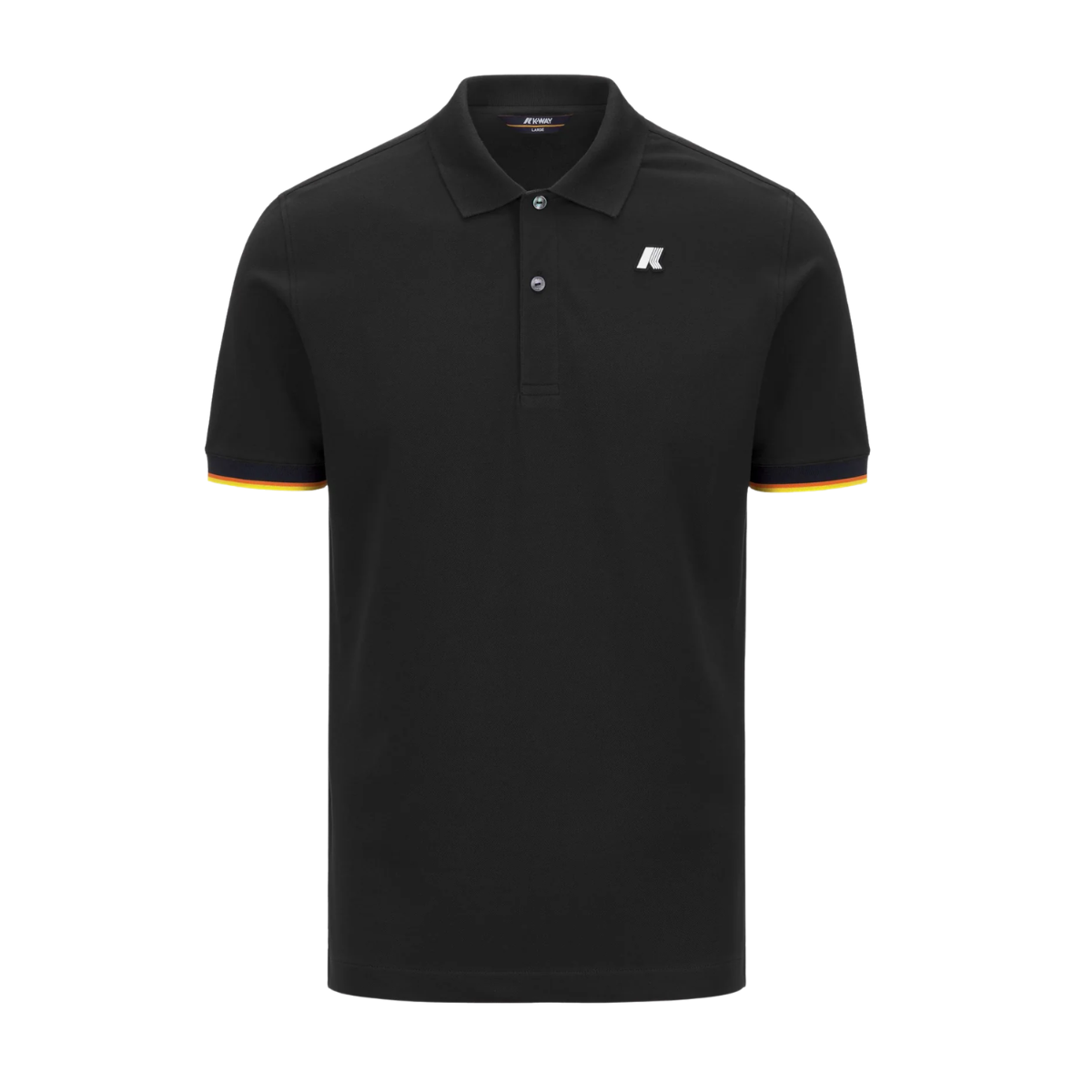 K-Way Polo Vincent Pique Slim Colore Nero