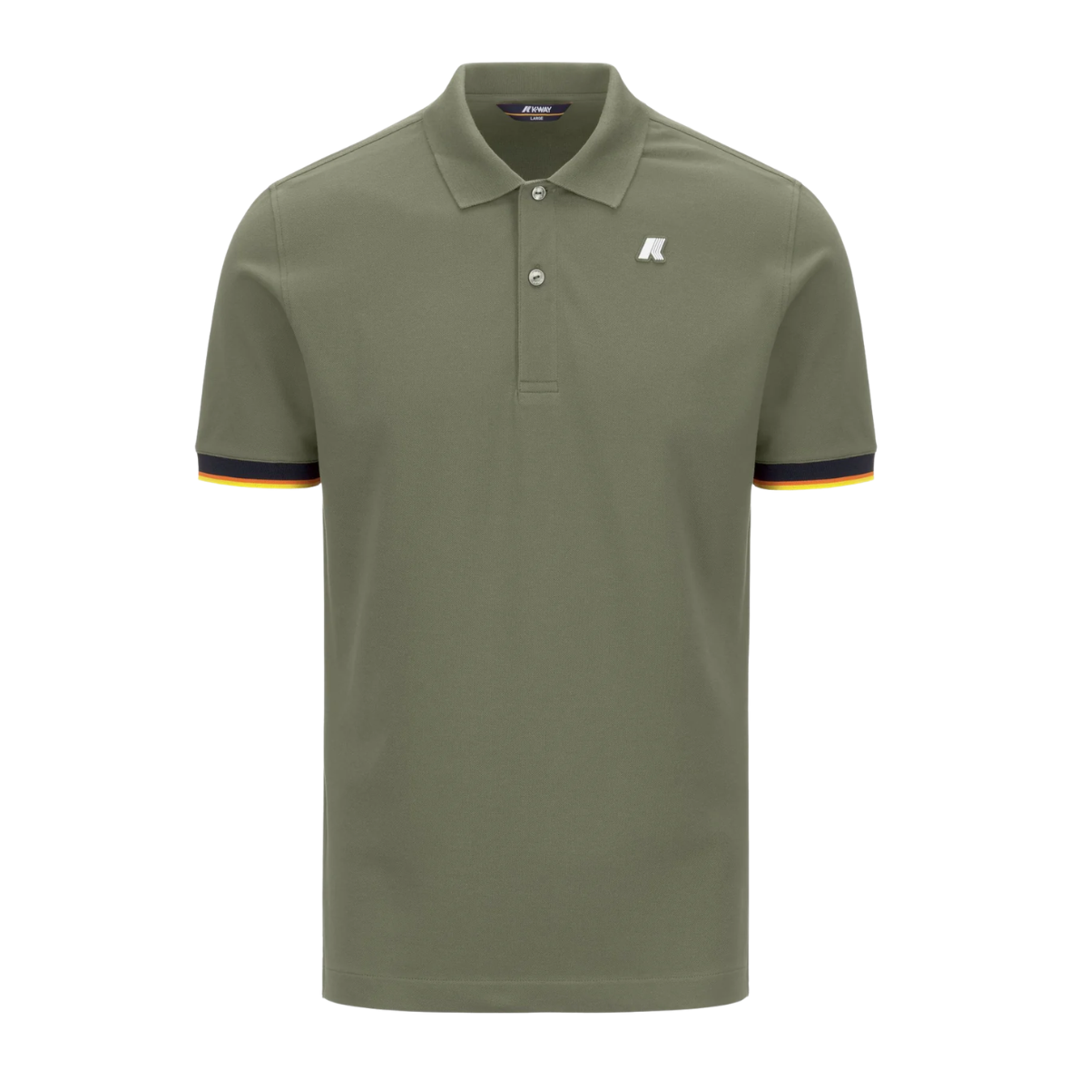 K-Way Polo Vincent Pique Slim Colore Verde Light