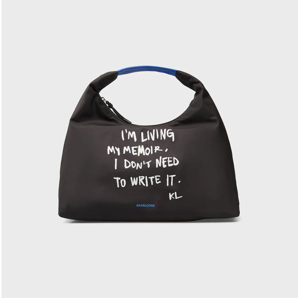 Karl Lagerfeld Borsa con Stampa Colore Nero