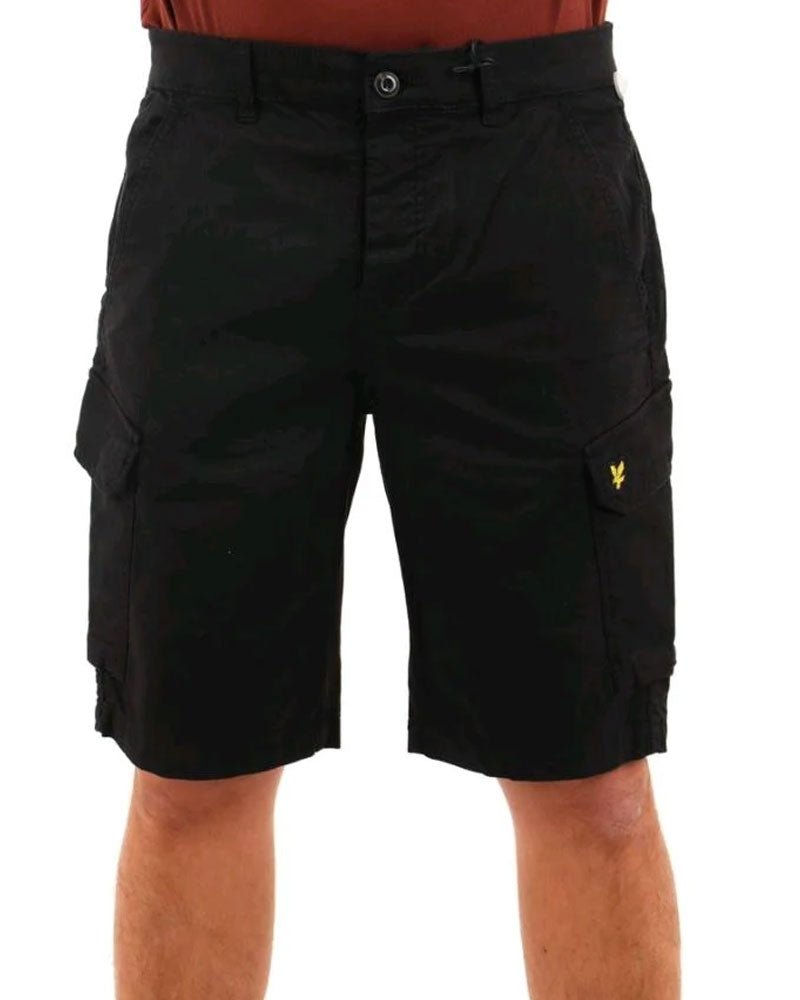 Lyle & Scott Bermuda Cargo in Cotone Colore Nero