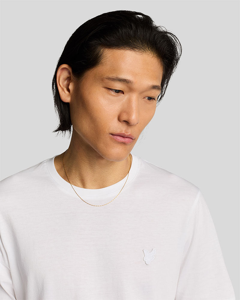 Lyle & Scott T-Shirt in Cotone Superfine Colore Bianco