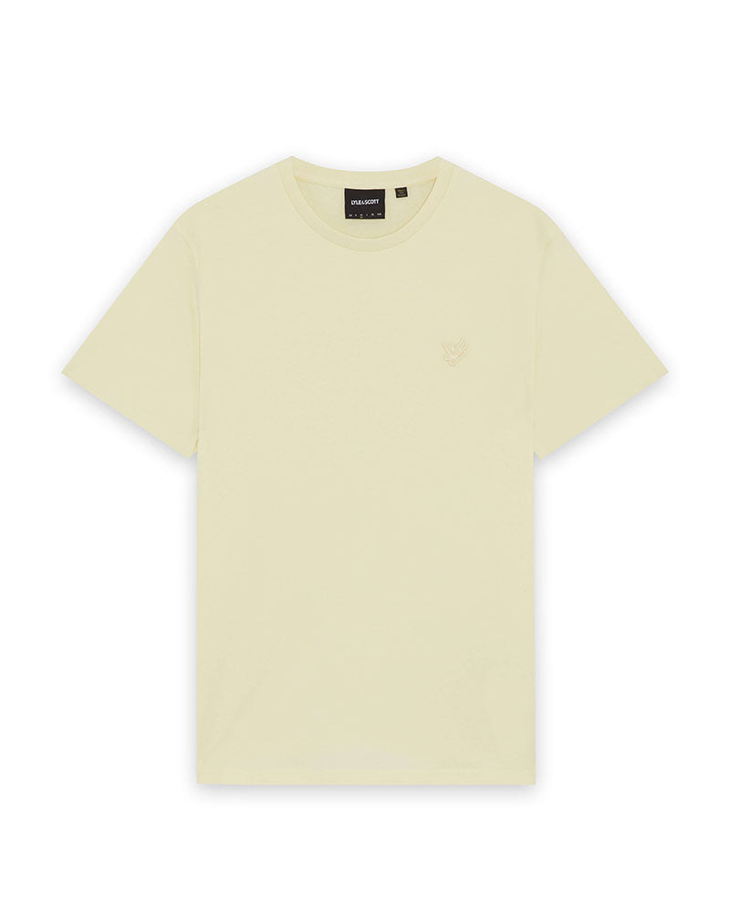 Lyle & Scott T-Shirt in Cotone Superfine Colore Giallo