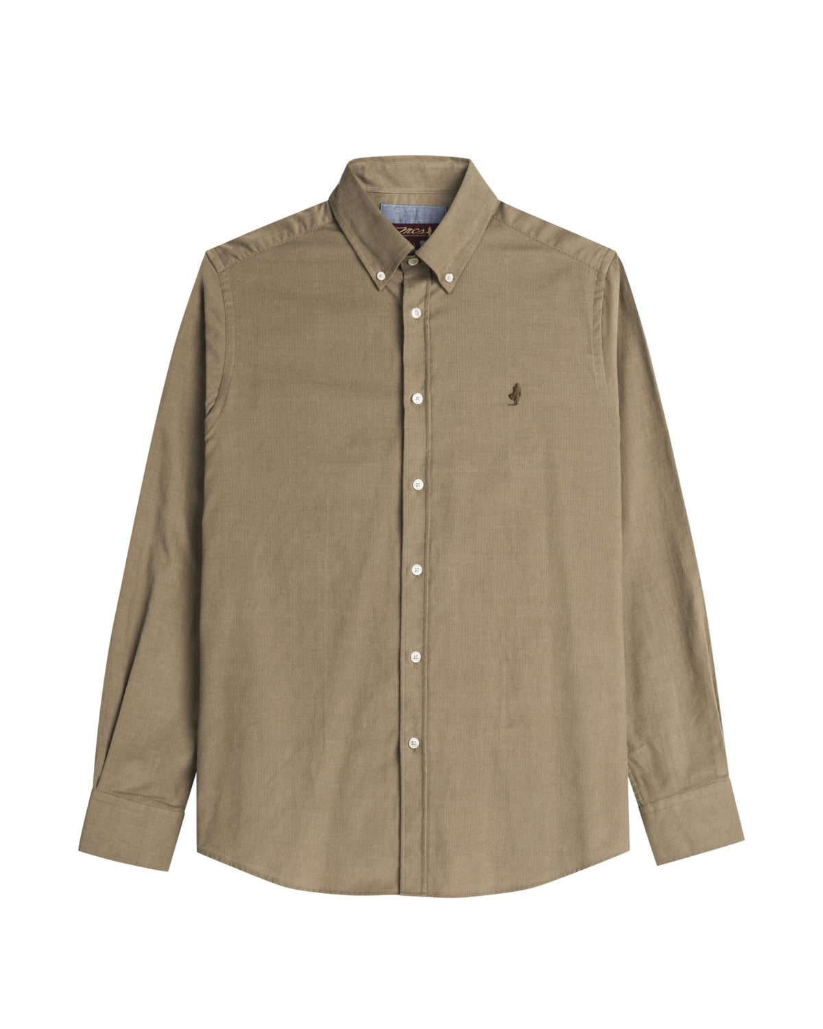 MCS Camicia Uomo Button-Down Colore Beige