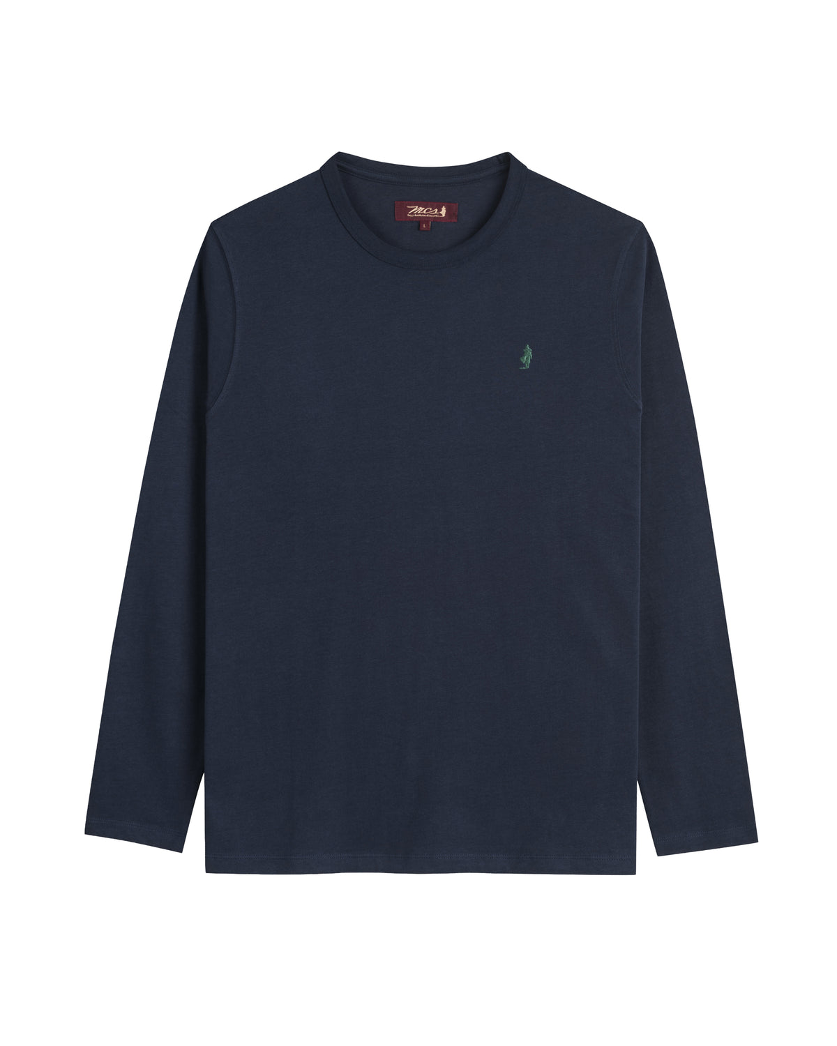 MCS T-Shirt Uomo Manica Lunga Girocollo Colore Blu Navy