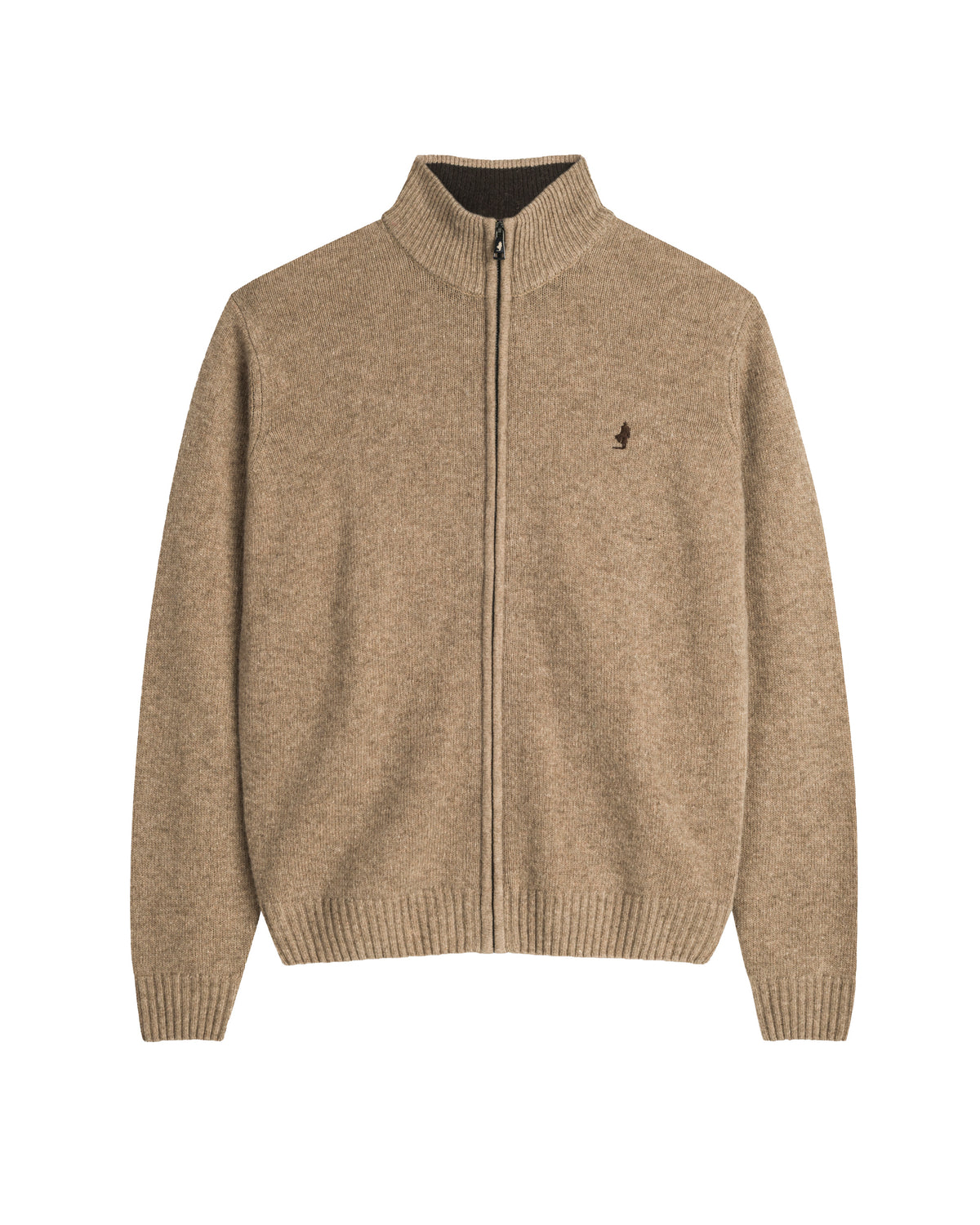 Mcs Cardigan Uomo Full Zip con Logo Colore Beige