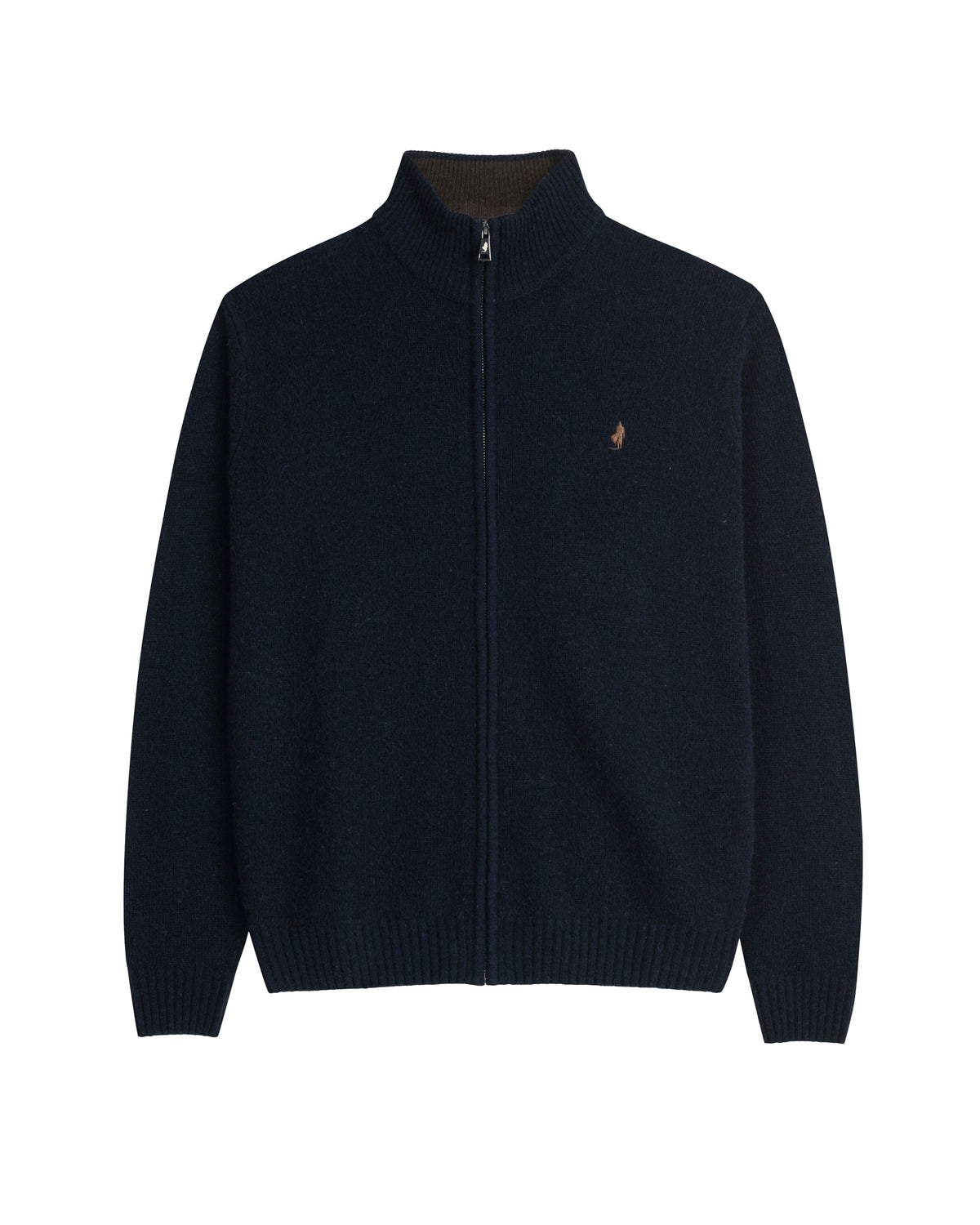 Mcs Cardigan Uomo Full Zip con Logo Colore Blu Navy