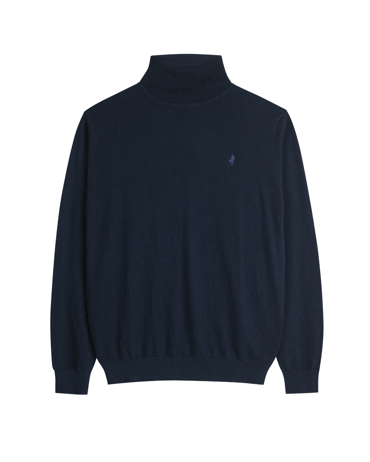 Mcs Maglia Uomo Dolcevita con Logo Colore Blu Navy