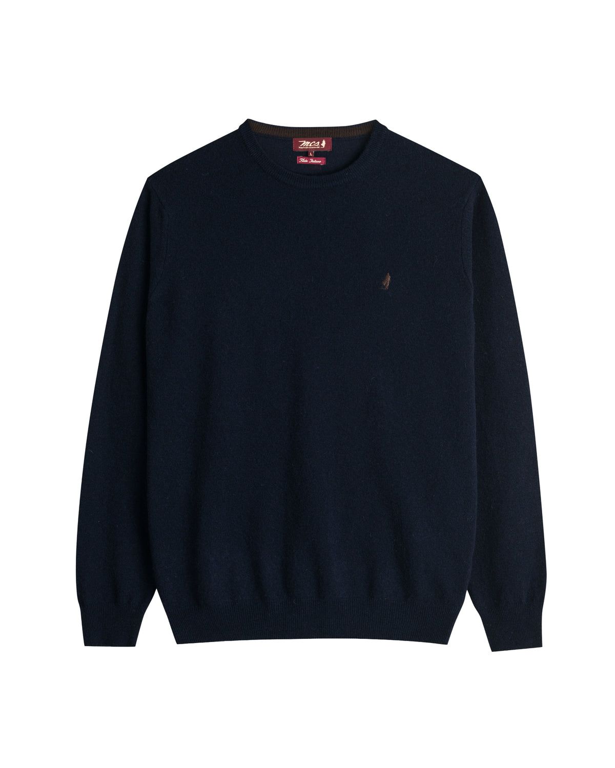 Mcs Maglia Uomo Girocollo con Logo Colore Blu Navy