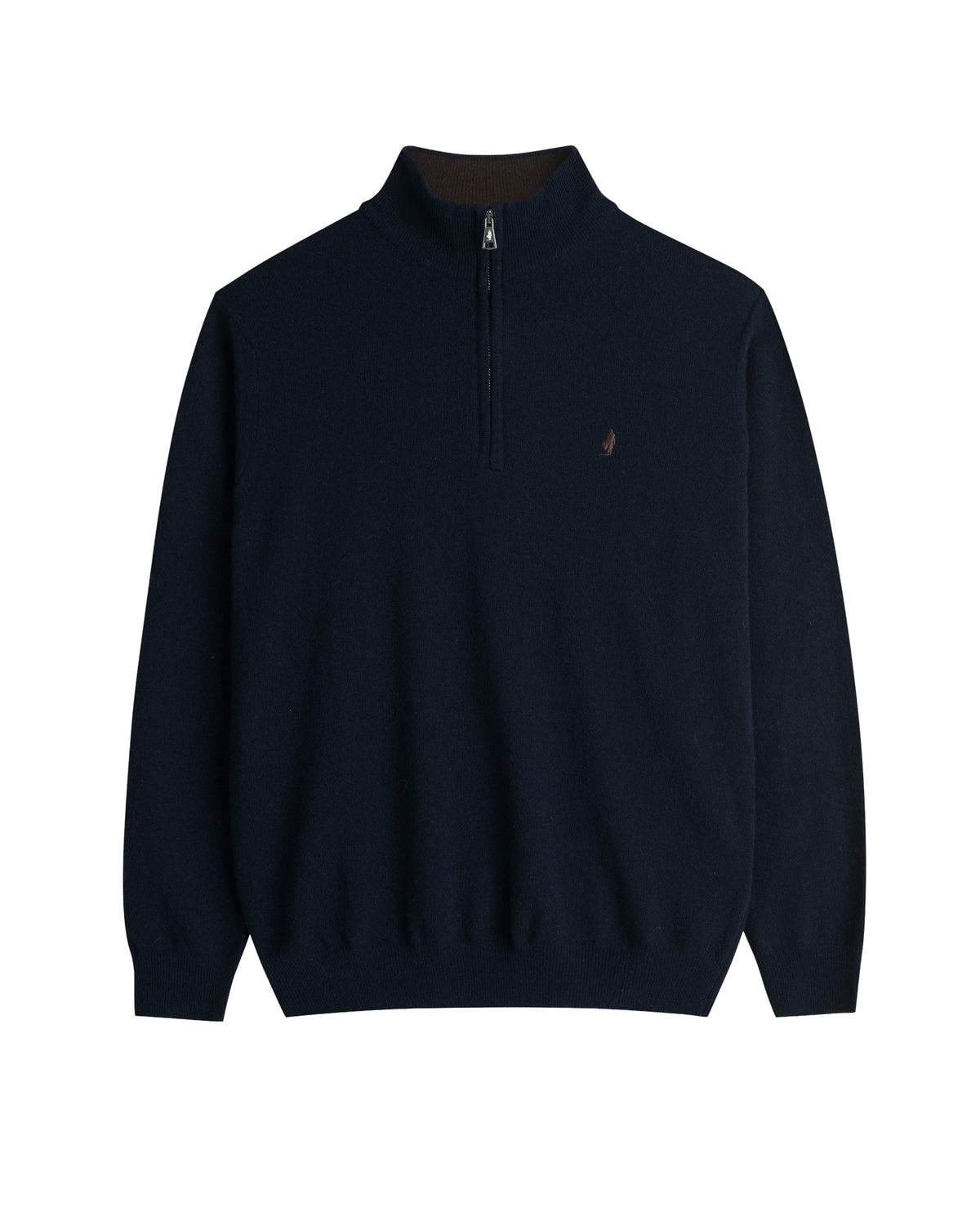 Mcs Maglia Uomo Mezza Zip con Logo Colore Blu Navy