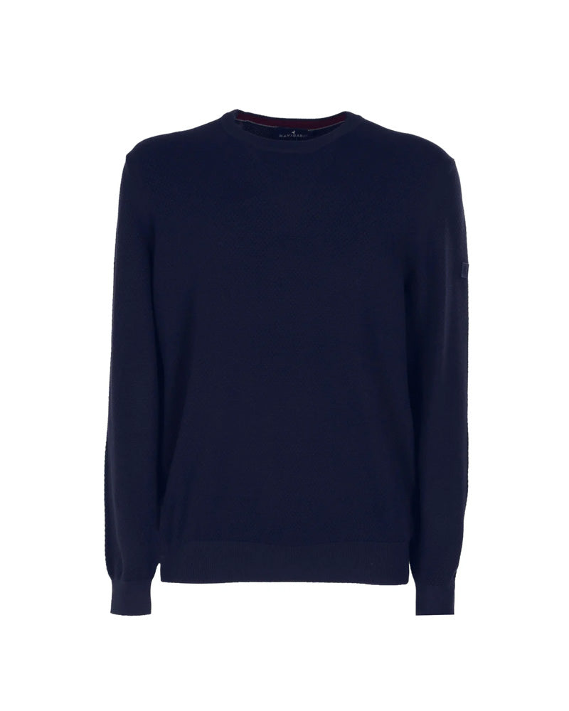 Navigare Maglione Girocollo da Uomo Colore Blu Navy