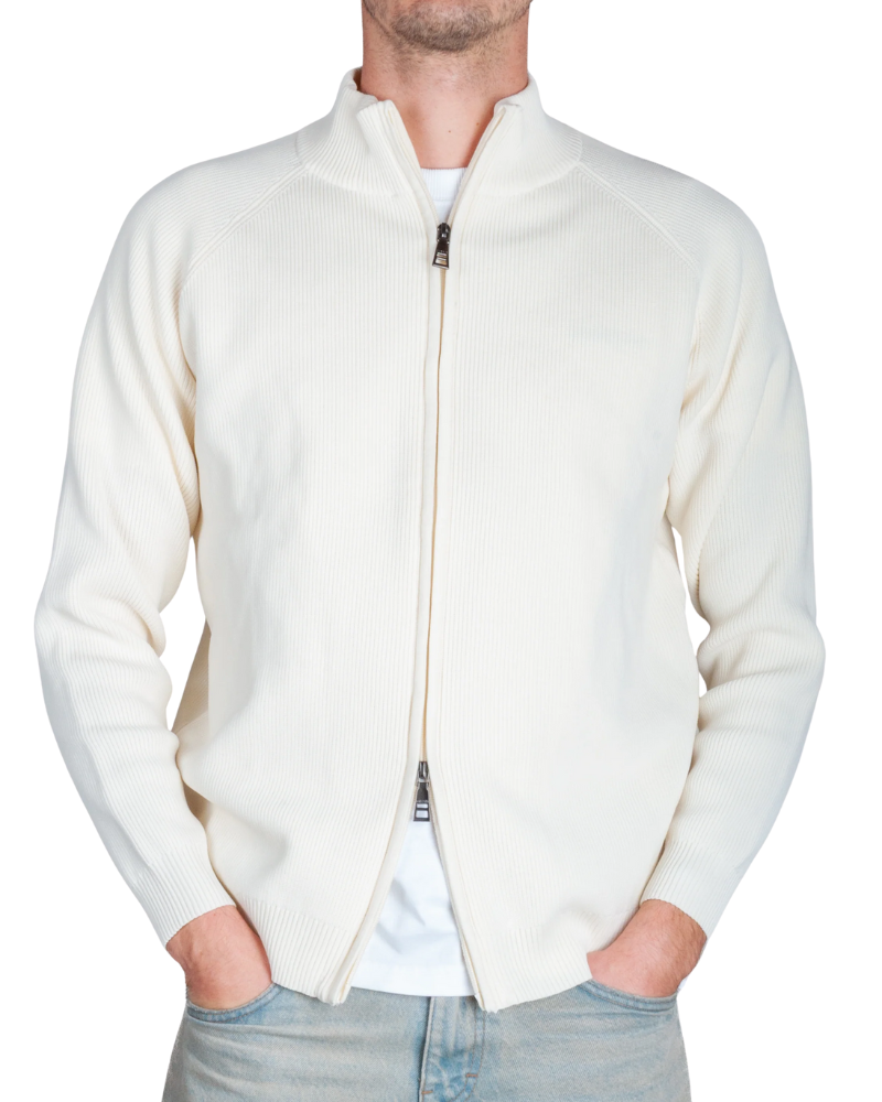 Over D Cardigan Colore Bianco Panna