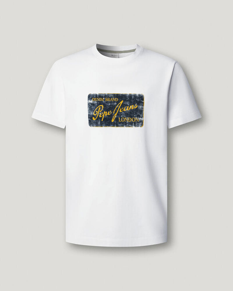 Pepe Jeans T-Shirt in Cotone Girocollo Colore Bianco