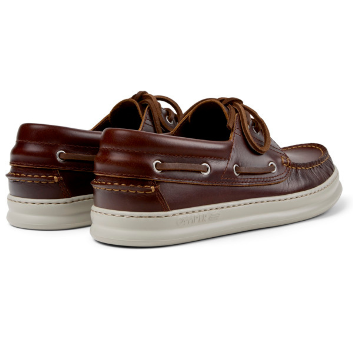 Camper Mocassini con Lacci Colore Marrone