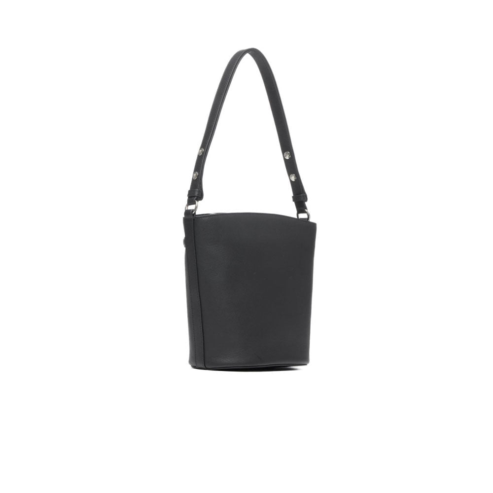 Richmond Borsa a Secchiello con Logo Oro Colore Nero