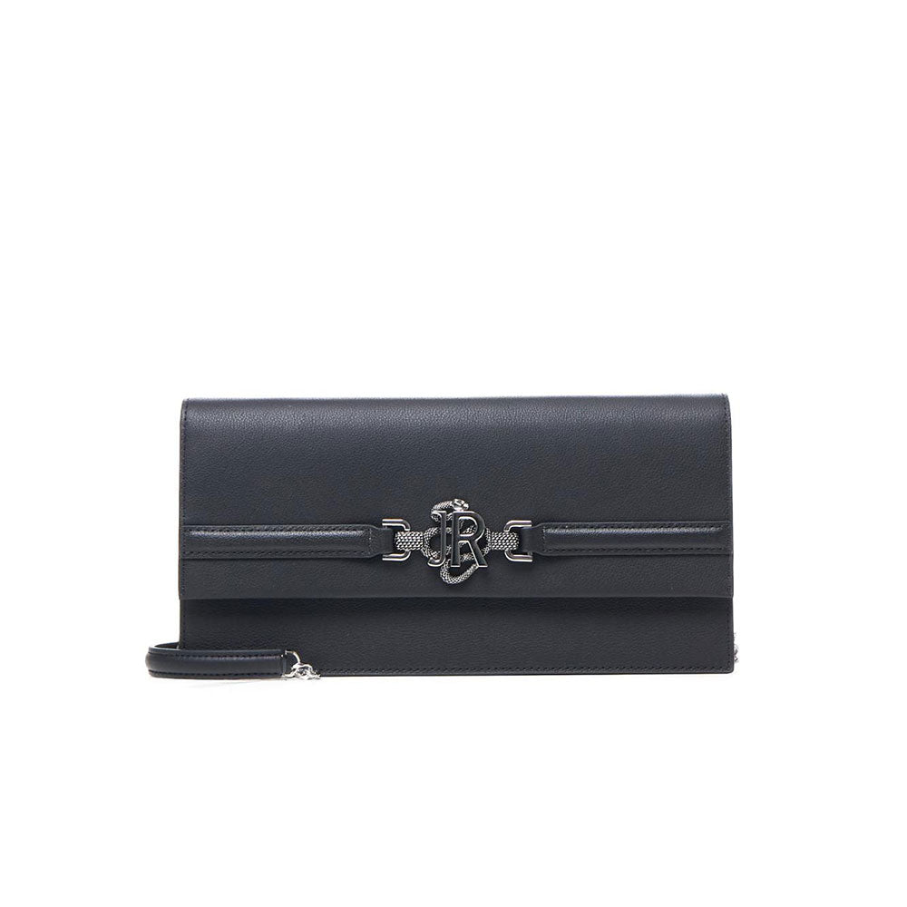 Richmond Pochette con Logo Silver Colore Nero