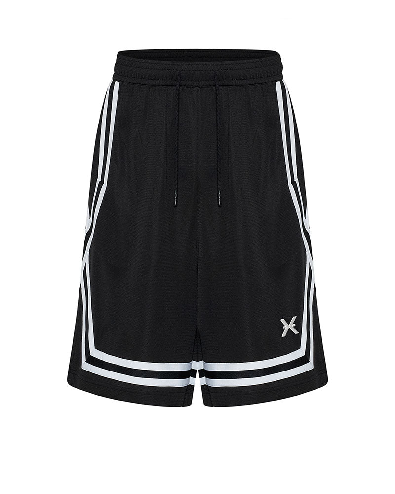 Richmond X Bermuda Sport in Tessuto Tecnico Colore Nero/Bianco