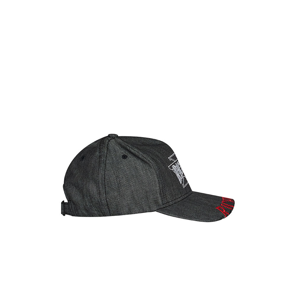 Richmond X Berretto con Visiera in Denim Colore Nero