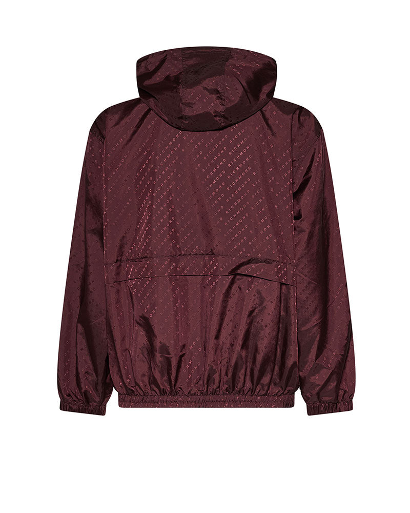 Richmond X Bomber con Cappuccio e Logo da Uomo Colore Bordeaux