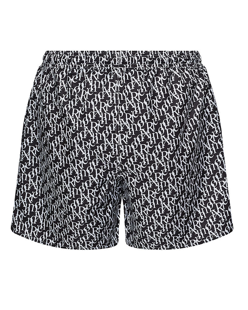 Richmond X Boxer da Bagno Monogram Colore Nero/Bianco