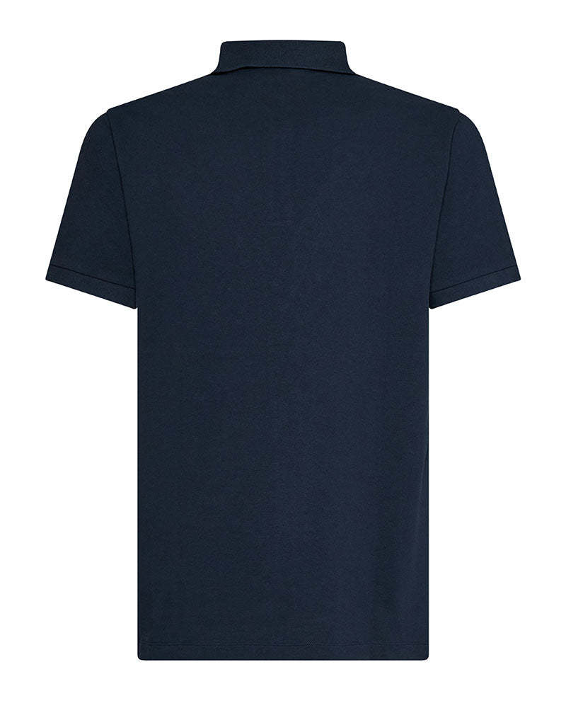 Richmond X Polo Tinta Unita con Logo da Uomo Colore Blu Navy