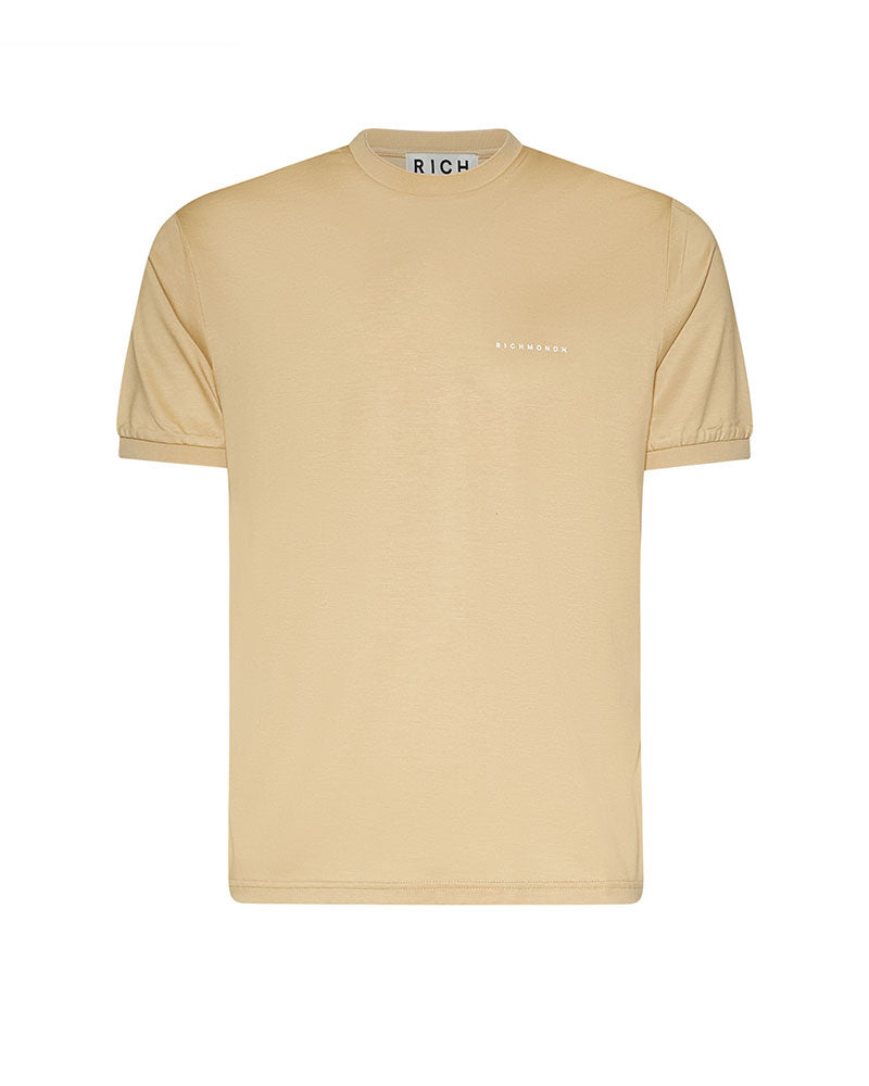 Richmond X T-Shirt Basic Girocollo da Uomo Colore Beige