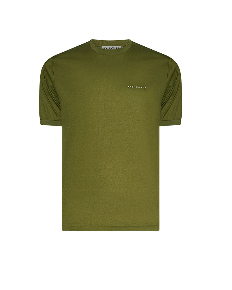 Richmond X T-Shirt Basic Girocollo da Uomo Colore Verde