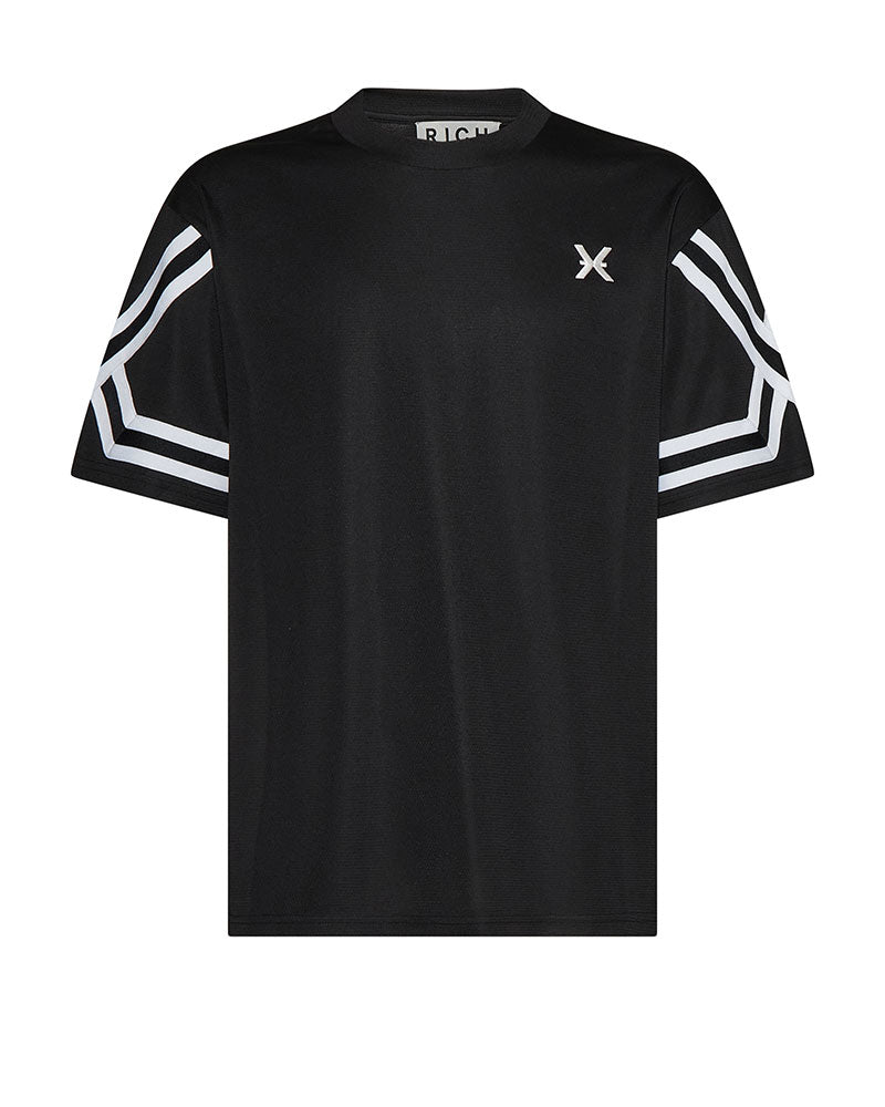 Richmond X T-Shirt Sport in Tessuto Tecnico da Uomo Colore Nero