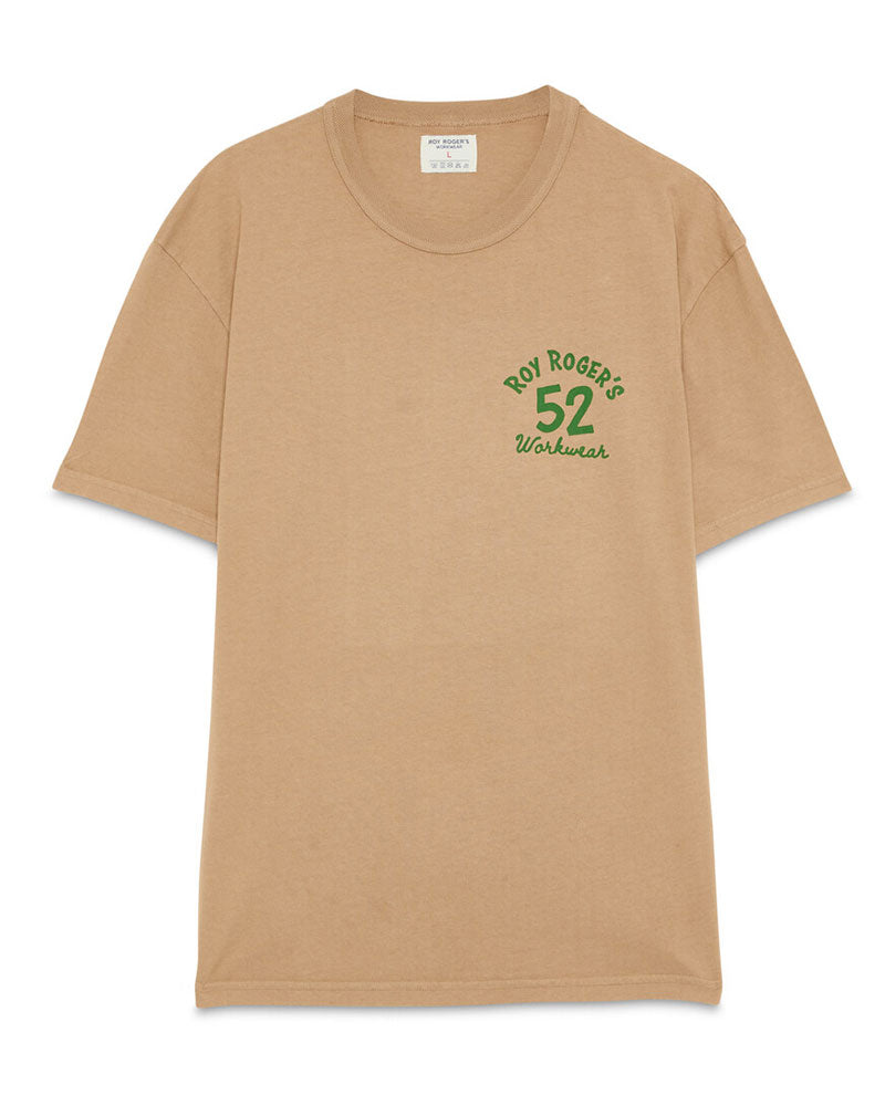 Roy Roger's T-Shirt con Stampa "Heavy Duty Botanics" Colore Beige
