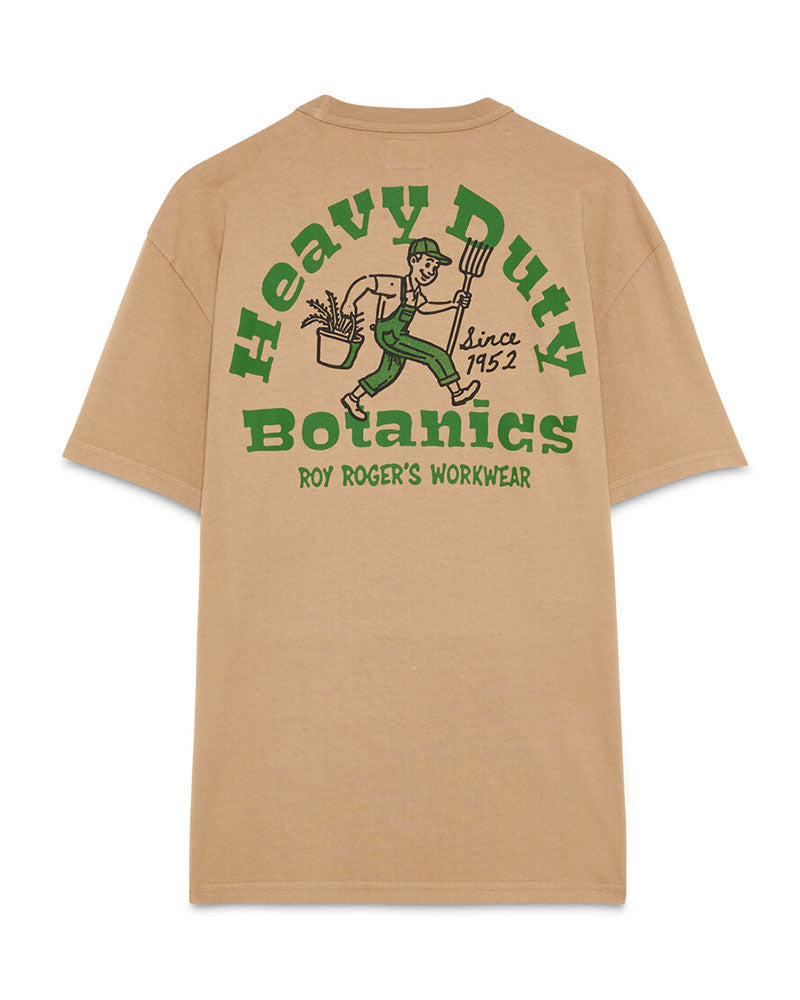 Roy Roger's T-Shirt con Stampa "Heavy Duty Botanics" Colore Beige