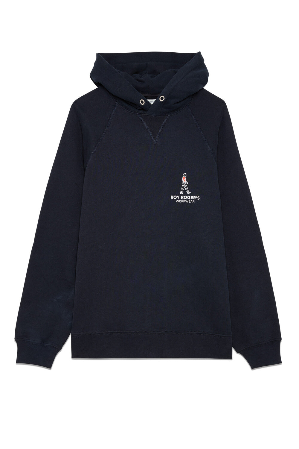 Roy Roger’s Felpa Workwear con Cappuccio Colore Blu Navy