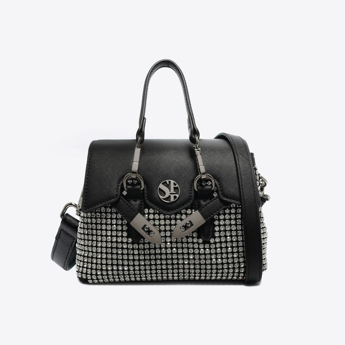 Secret Pon Pon Borsa Quiny Twinkle XSmall con Strass Colore Nero