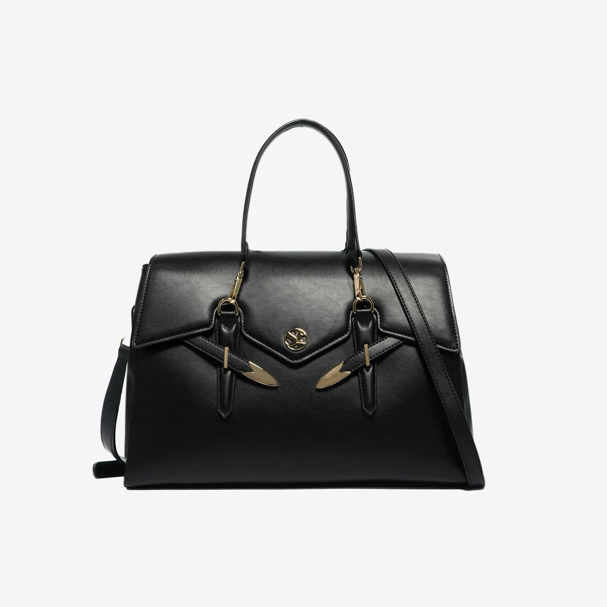 Secret Pon Pon Borsa Yalis Large con Tracolla Colore Nero