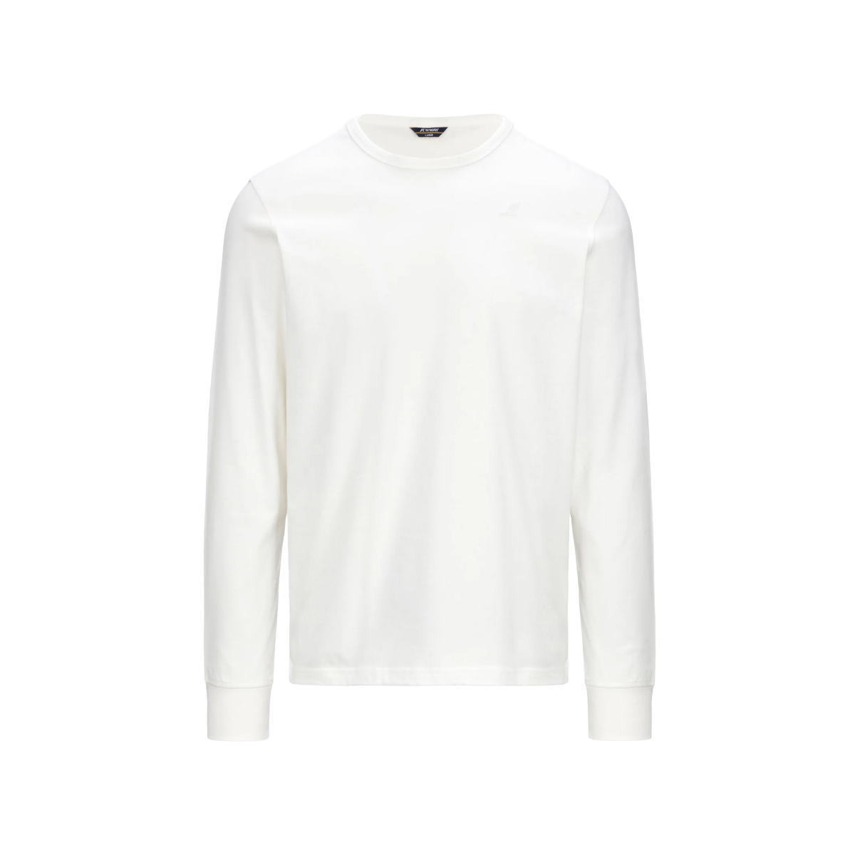 K-way T-shirt Elmer Js Peach Gardenia a Maniche Lunghe Slim Fit Bianco da Uomo