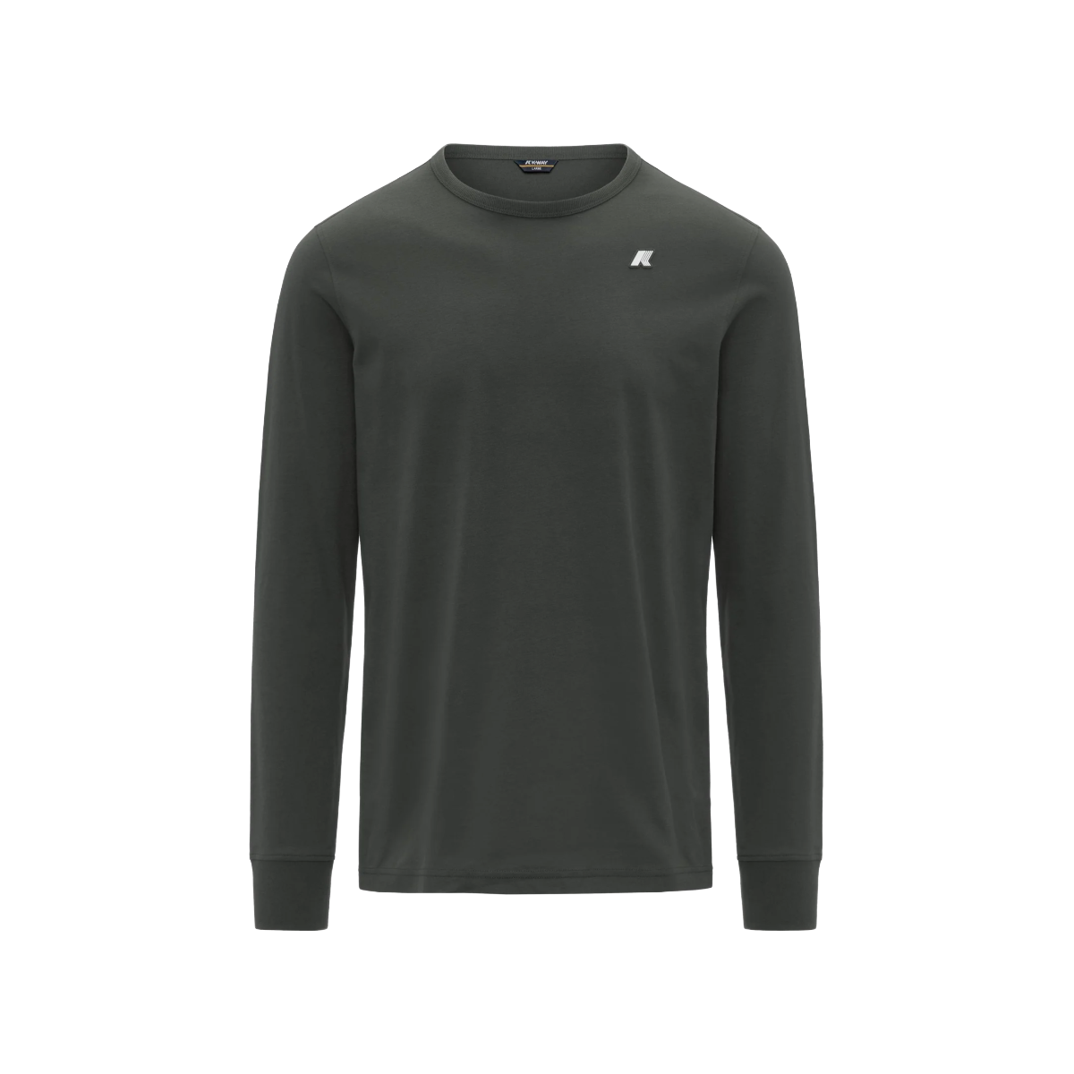 K-way T-shirt Elmer Js Peach Gardenia a Maniche Lunghe Slim Fit Grigio da Uomo