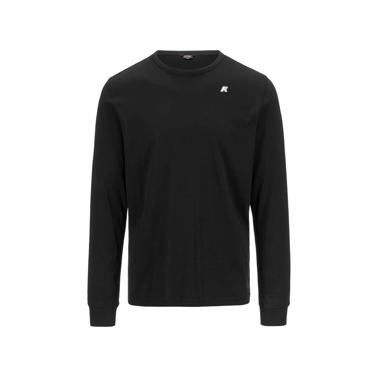 K-way T-shirt Elmer Js Peach Gardenia a Maniche Lunghe Slim Fit Nero da Uomo