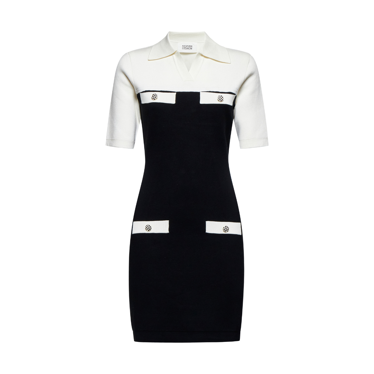 Silvian Heach Abito Colore Bianco\Nero