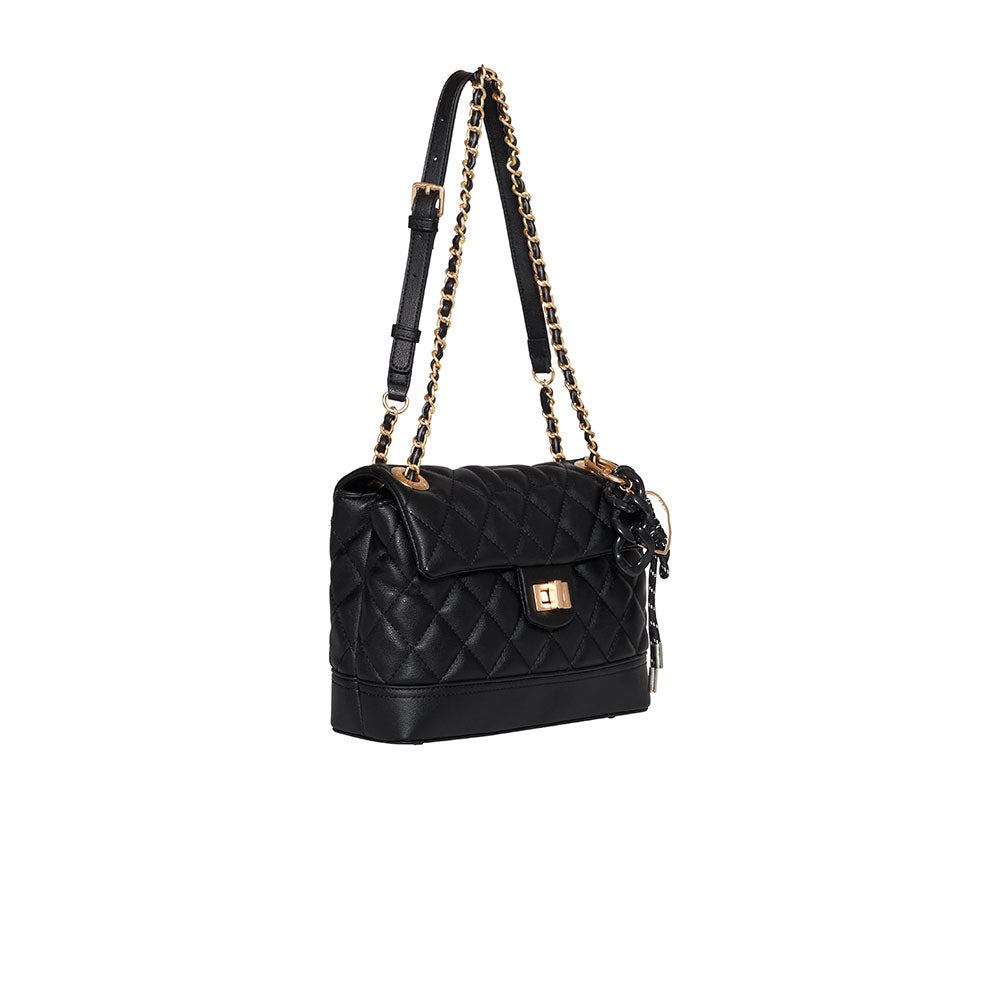 Silvian Heach Borsa Trapuntata con Charm Colore Nero
