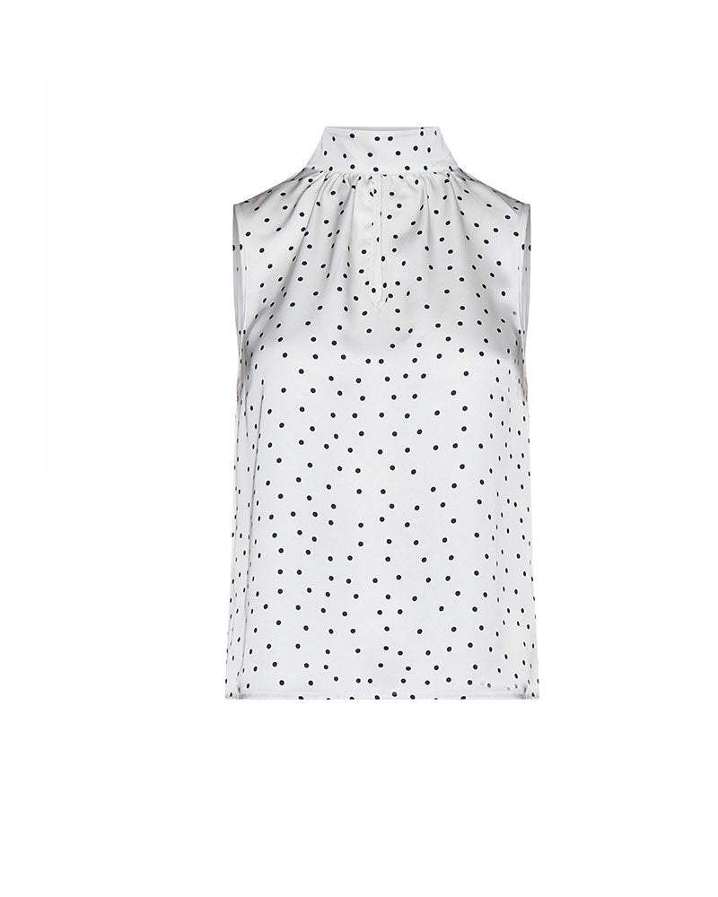 Silvian Heach Camicetta Galazi a Pois Colore Bianco