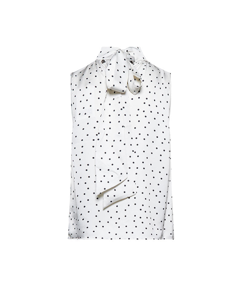 Silvian Heach Camicetta Galazi a Pois Colore Bianco