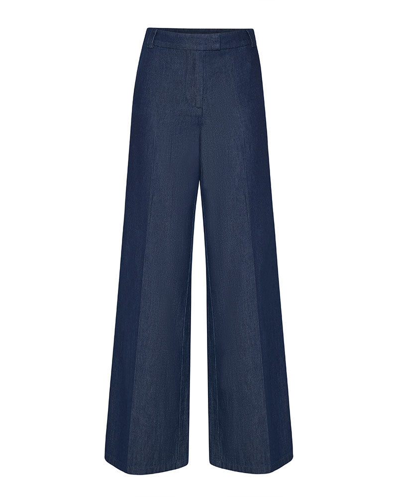 Silvian Heach Pantaloni a Zampa da Donna Colore Blu