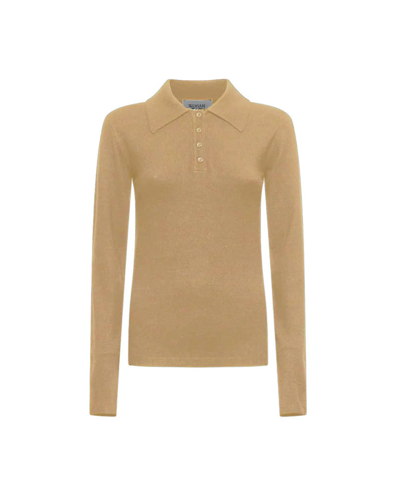 Silvian Heach Polo Colletto Classico Colore Chalk