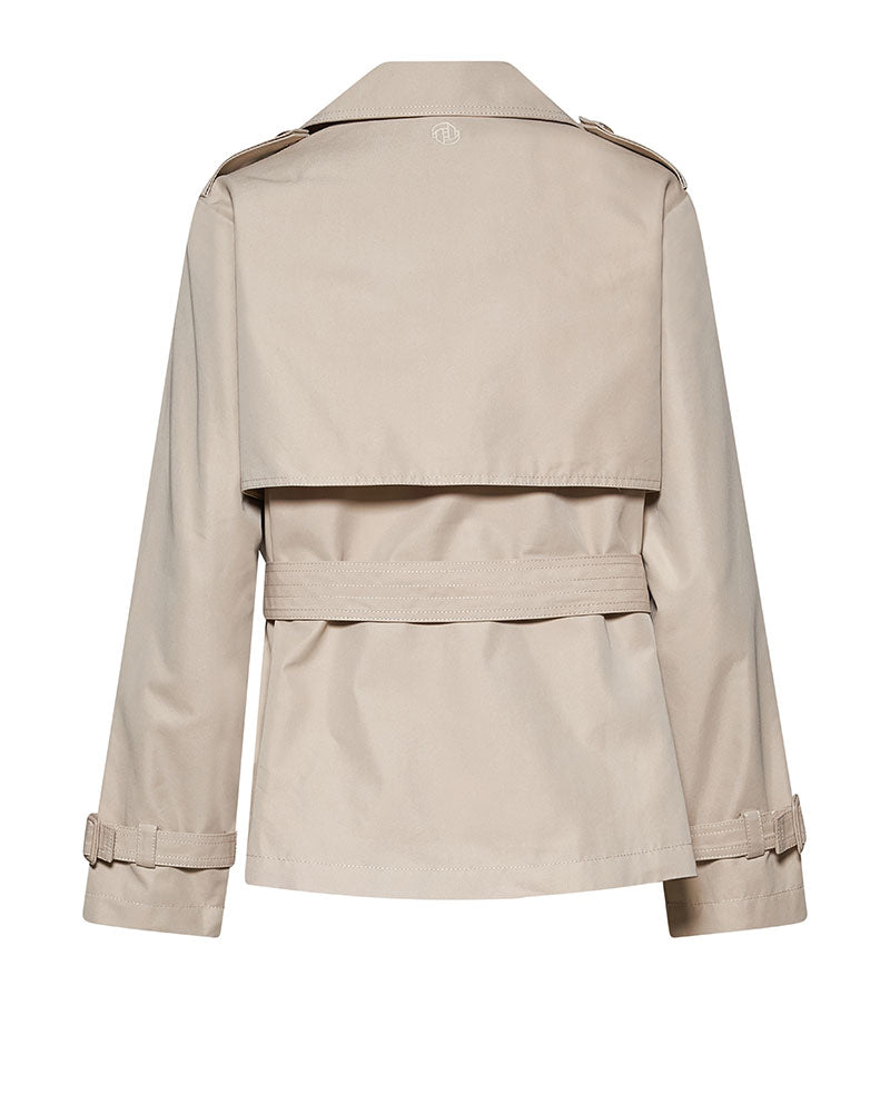 Silvian Heach Trench Impermeabile in Cotone da Donna Colore Beige