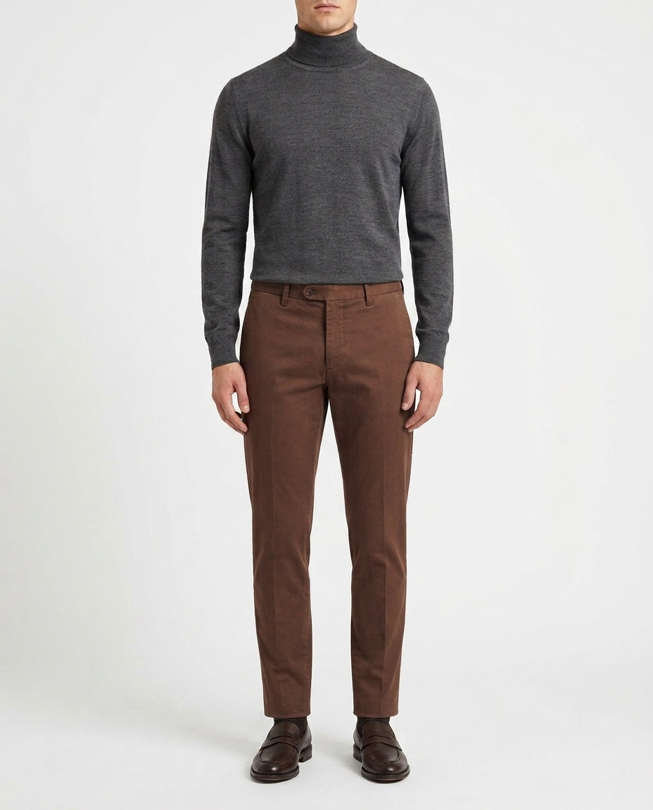 Grillo Sport Pantalone Uomo Slim Fit Colore Cacao