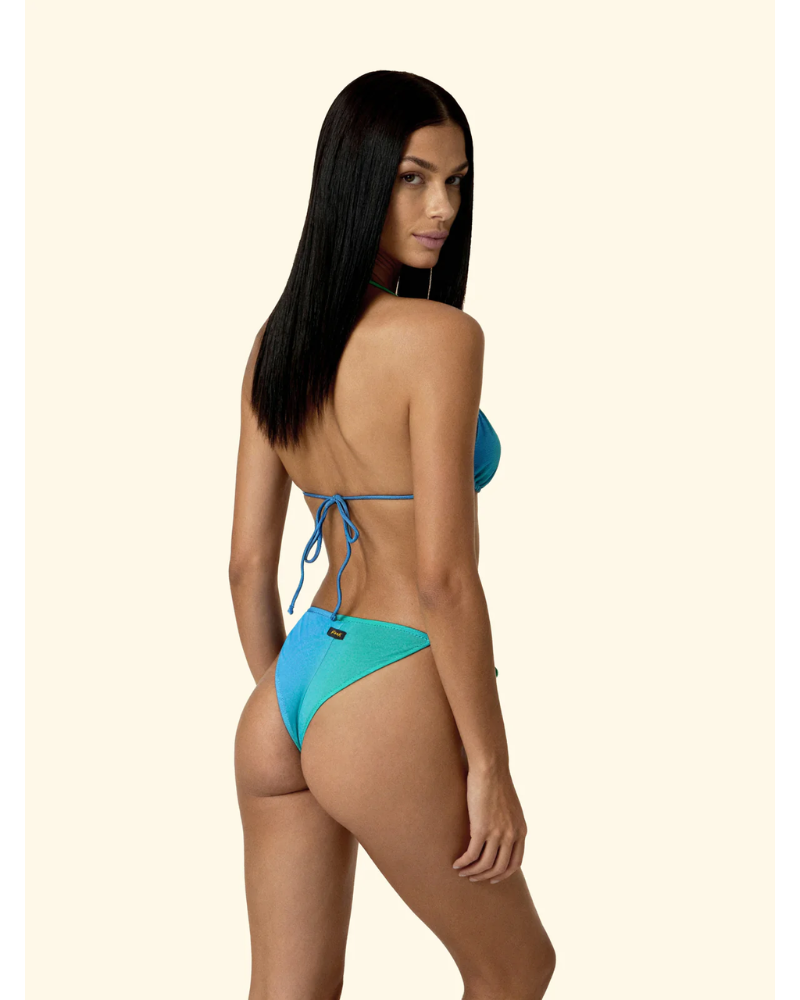 F**K  Bikini Donna Triangolo con Slip Regolabile Fantasia