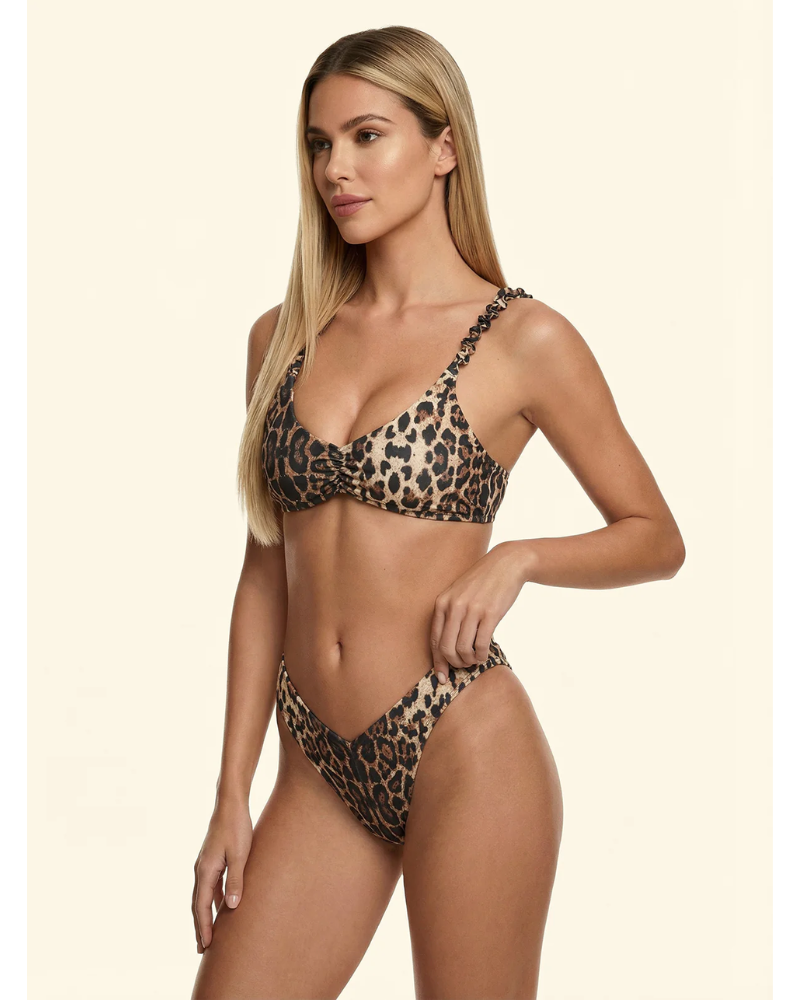 F**K  Bikini Donna Top Fisso con Slip Americano Fisso Fantasia