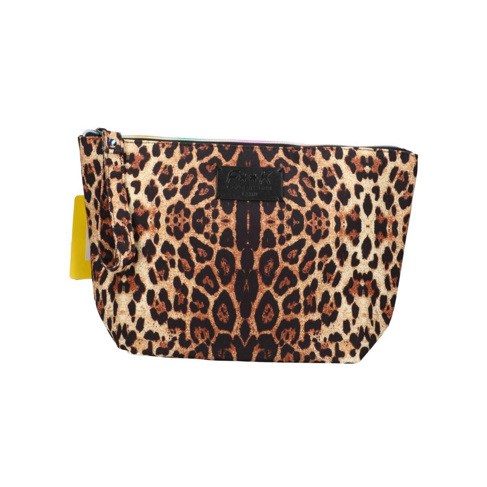 F**k Pochette con Manico Maxi con Fantasia Colore Leopardato